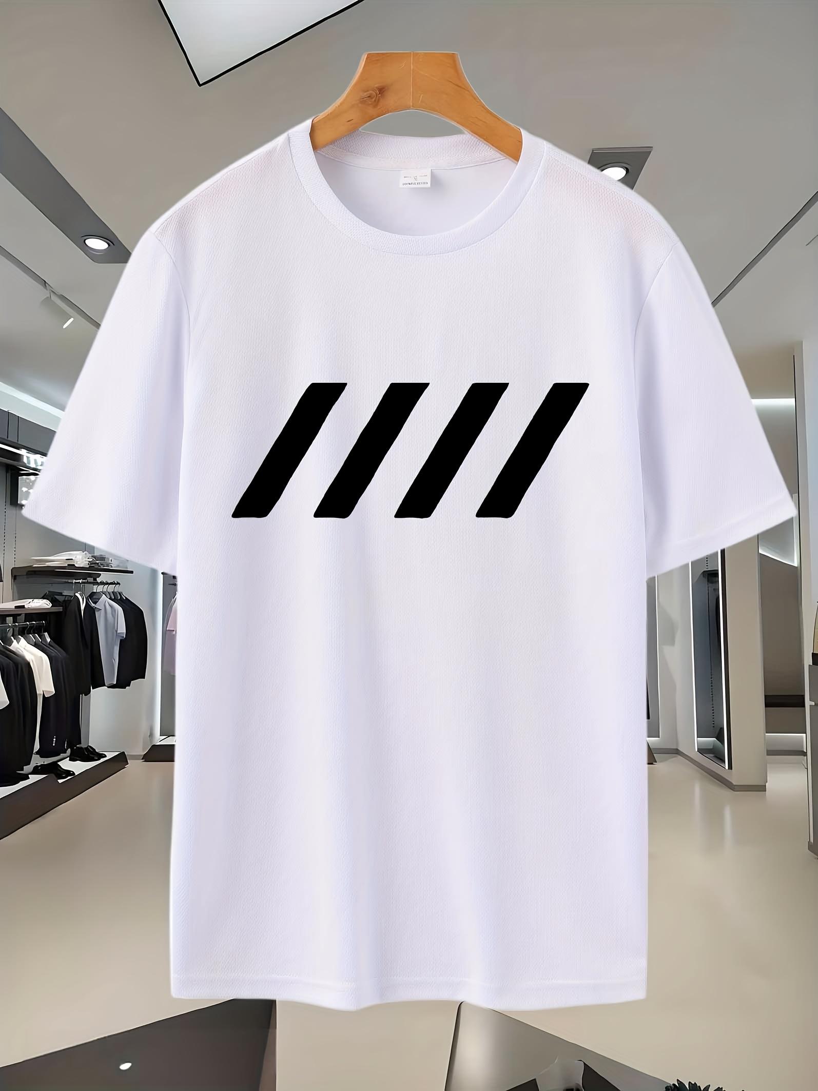 

Breathable Mesh Graphic T-shirt - Casual Summer Short Sleeve Tee with Bold VIKING Print L