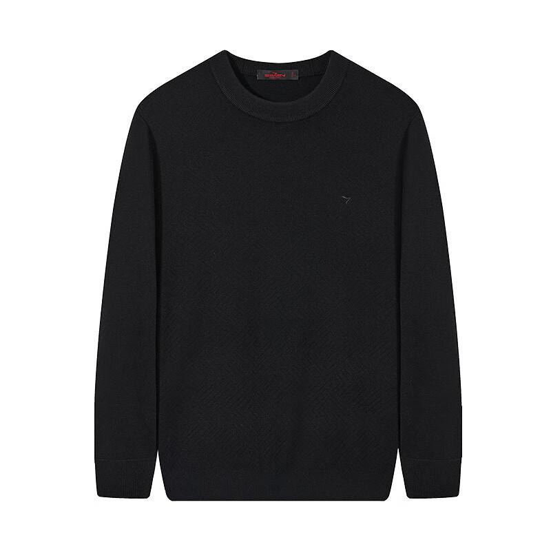 Qipai Men's Anti-Static Round Neck Knit Sweater
