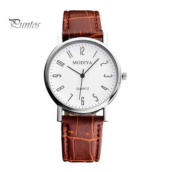 Men Dress Watch Watches Chronograph Casual Analog Quartz Movement Belt Strap Wristwatch Gift for Boyfriend Father Sleek