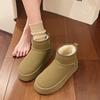 Fashion Round Toe Fleece-lined Woman Shoes Autumn Winter Platform Ankle Sale Comfortable and Elegant High Quality Snow Boots for Women