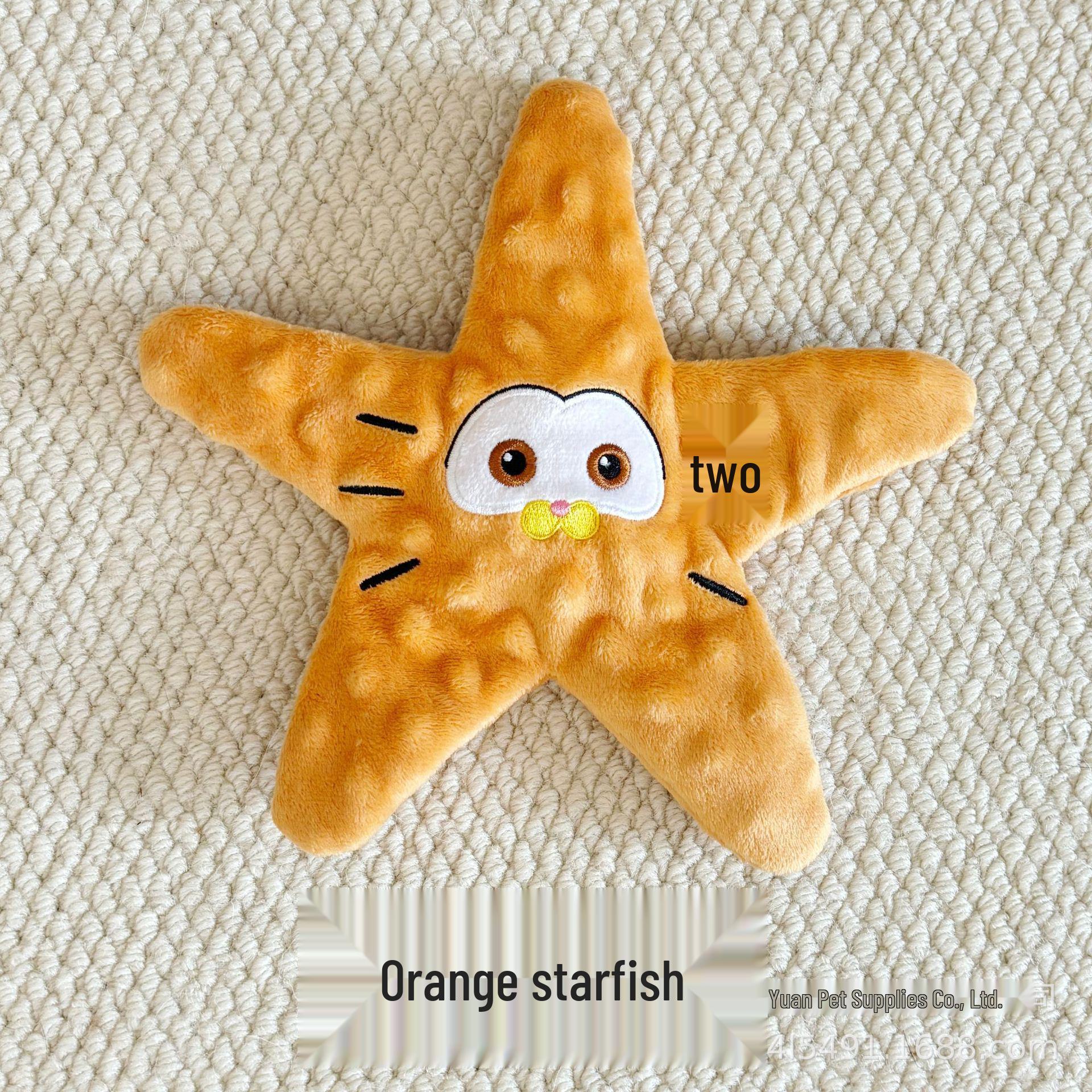 

Interactive Sounding Starfish Dog Toy & Treat Dispenser