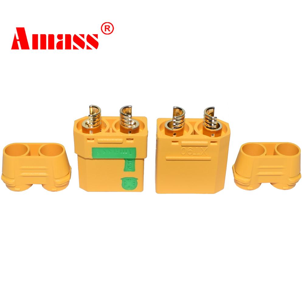 Amass XT90S Connector xt90s anti spark XT90S XT90-S Male Female Motor Adapter for Battery ESC and Charger Lead for RC Car Truck