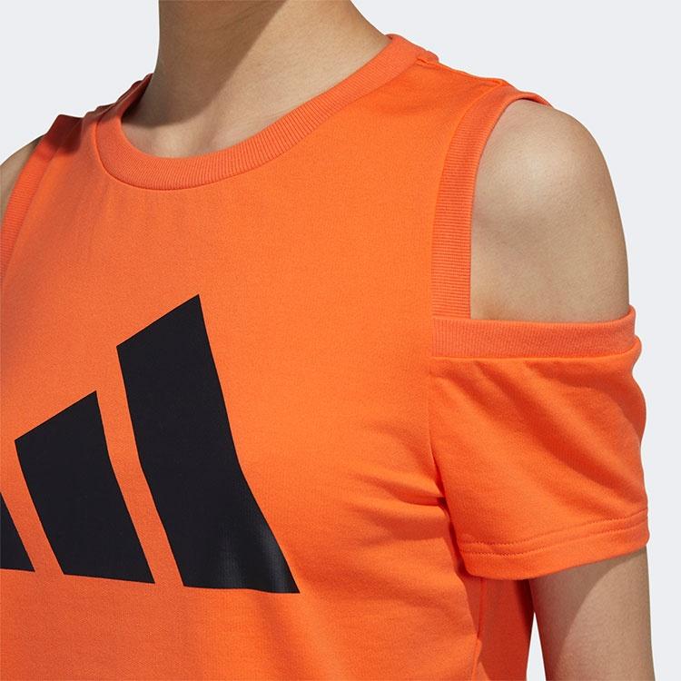 Adidas T Shirts Women's Orange Crew Neck Moderate Other GP0652