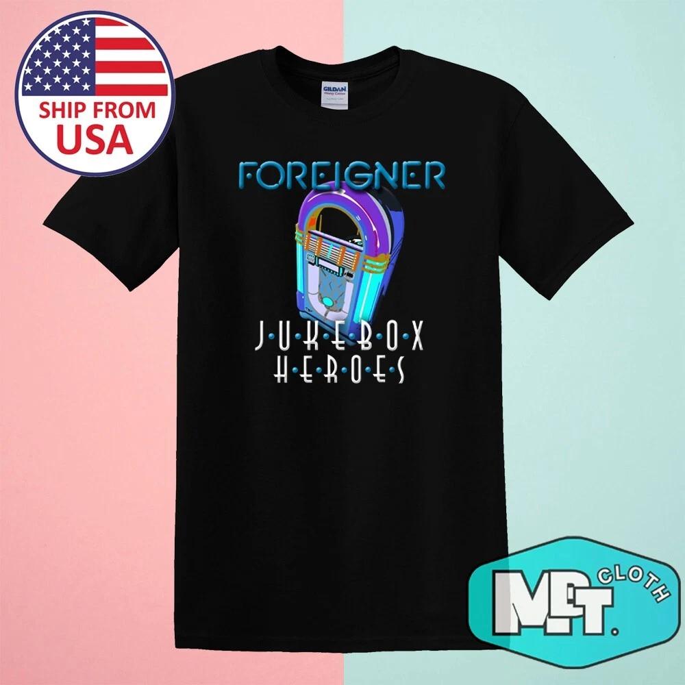 

Foreigner Jukebox Heroes Men s Black Size S-5XL L