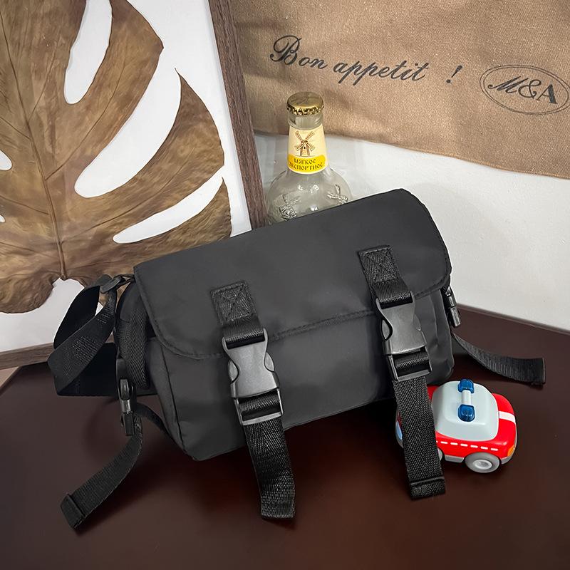

Single-shoulder Bag, Retro Plain Color, Children s Mailman Bag, Children s Bag чёрный