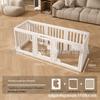 Clear Acrylic Indoor Dog Fence & House for Small Breeds