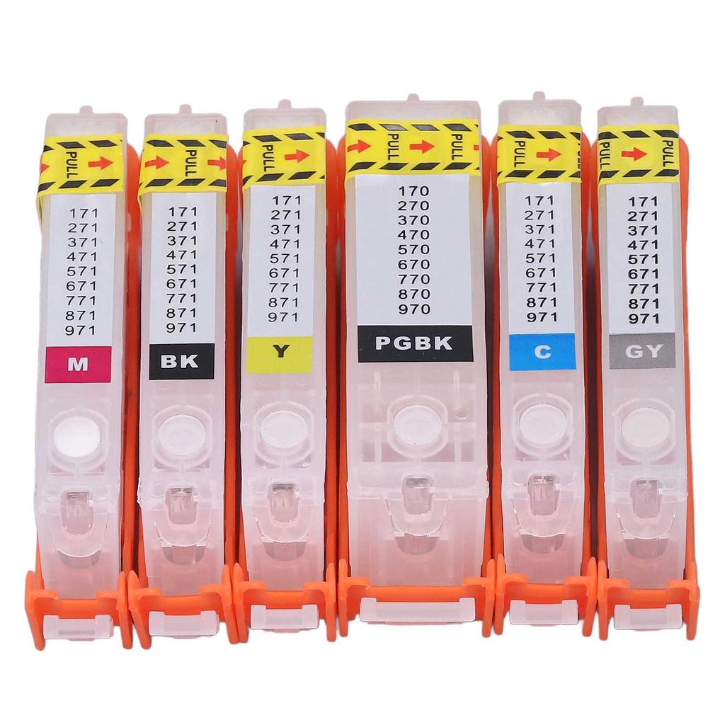 6PCS Ink Cartridge Replacement Refill Inkjet Box Printer Accessories for PIXMA MG5720