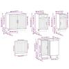 11 Piece Kitchen Cabinet Set Kalmar Vintage Wood Look Particleboard