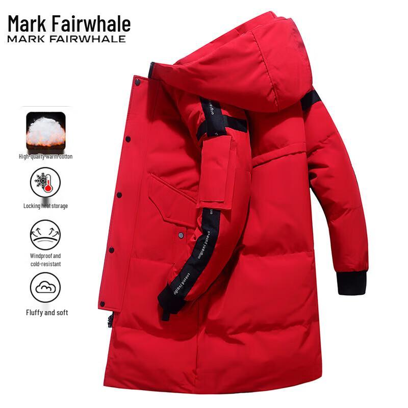 

Mark Fairwhale Men s Hooded Padded Mid-Length Winter Jacket XL