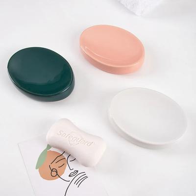 Seifenschale Luxus Schwarz/weiß Matt Rund Seifendose Reisezubehör Behälter Halter Box Schalen Artikel Wand Badezimmer Produkte