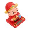 Cai Shen Statue Light Sensing Automatic Nodding Cai Shen Figurine for   Car Dashboard Hotel