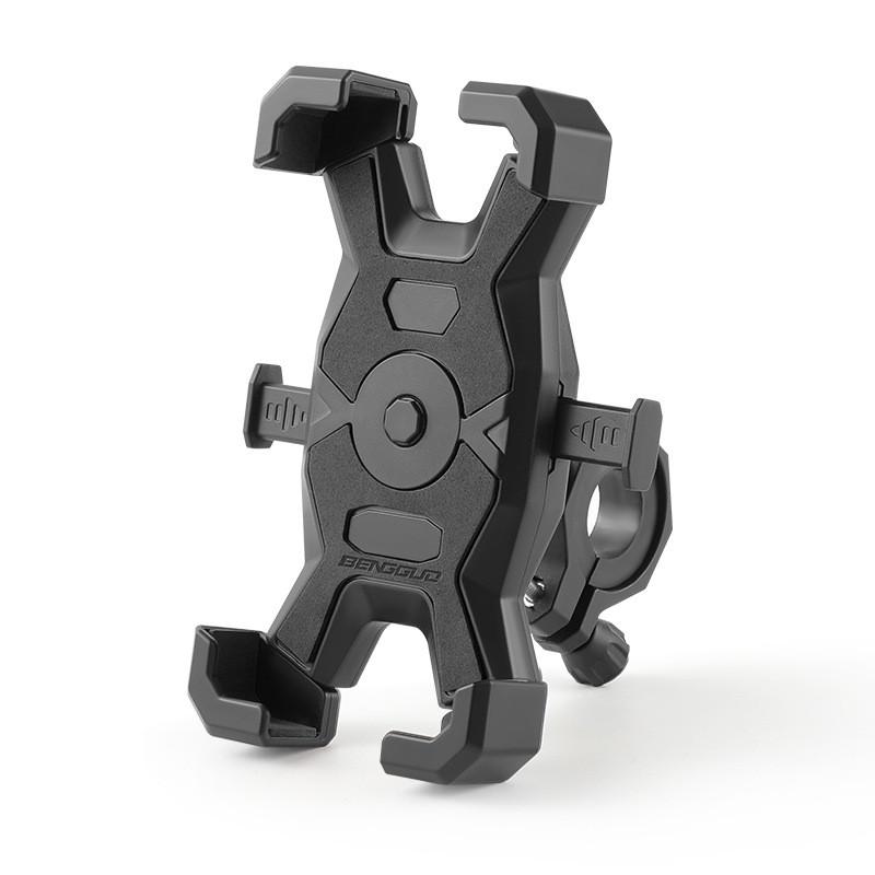 Mountain Bike Smartphone Holder Abs Stainless Steel Shockproof Navigation Mount For Cycling Enthusiasts