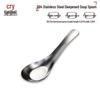 304 Stainless Steel Deep Flat-Bottom Spoon
