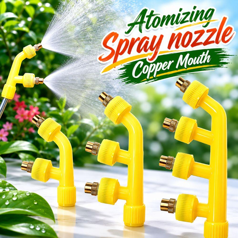Adjustable Atomizing Sprayer Nozzle Multi Heads Agricultural Spray Head Garden Accessories