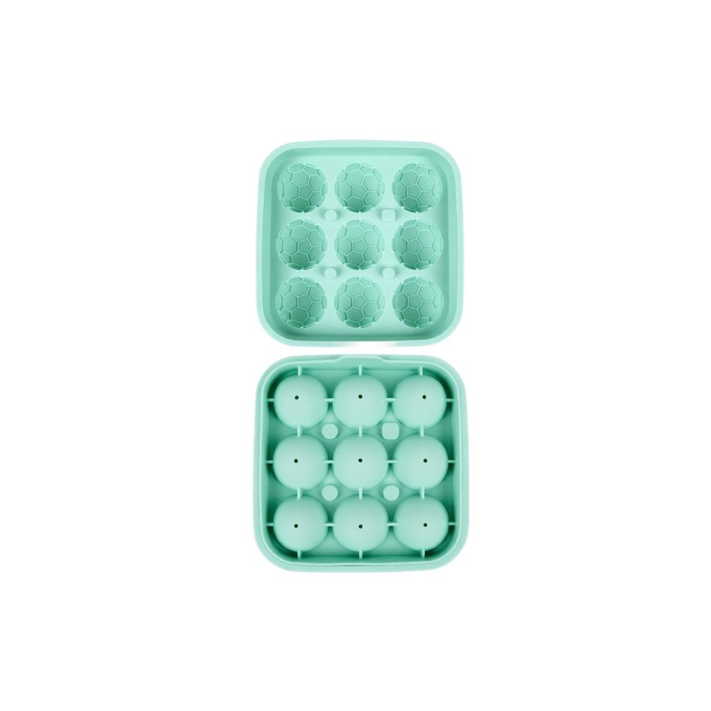 Silicone Soccer Ball Ice Cube Mold Tray Flexible Non-Stick 3D Football Shape Ice Maker for Beverages and Party Use Durable and Easy to Clean