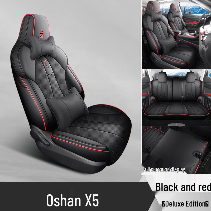 New Oshan X5 Leather Car Seat Cushion - Universal Fit, All-Season Comfort for 5-Seat Models
