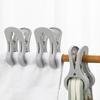5Pcs Plastic Clothes Pins Windproof Strong Grip Clothes Pegs Heavy Duty Sheets Towels Laundry Clothing Drying Clothespin Clip