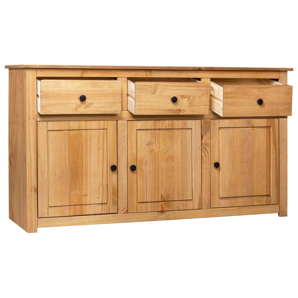 Sideboard 135 x 40 x 80 cm Solid Pine Wood Panama Pine