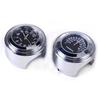 RANZEK Thermometer Clock for Motorcycle Cute Easy To Use Inch Black Handlebars, 2-Piece Set, Waterproof, Lightweight, Compact, Luminous, Design, (Fits