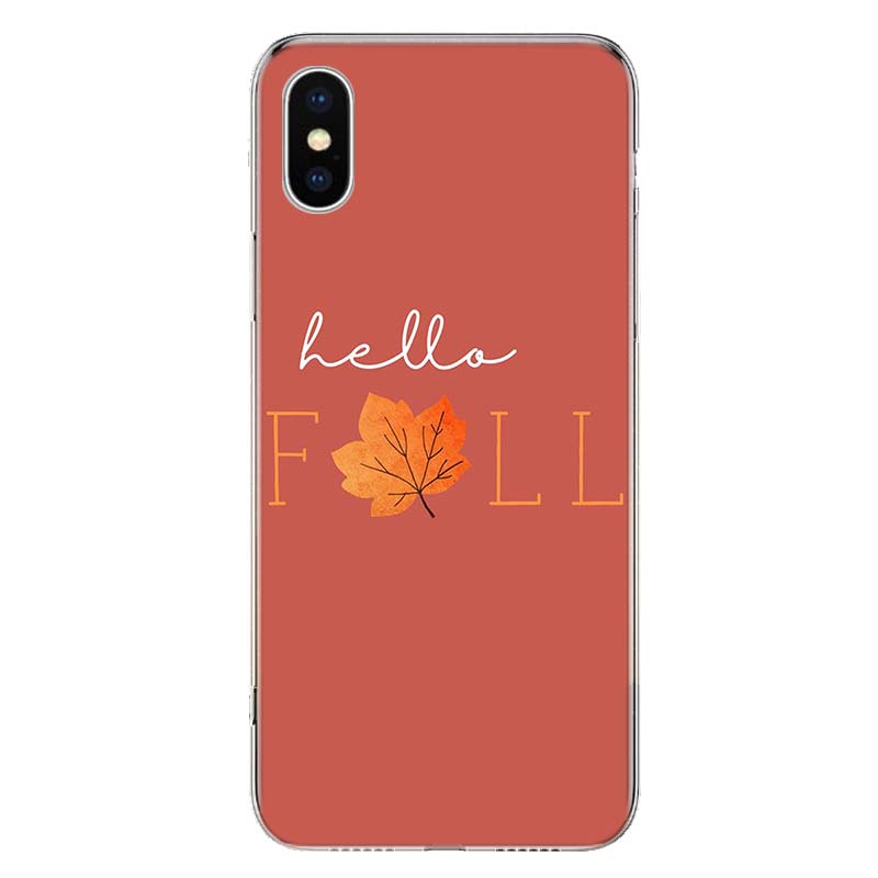 Pumpkin Happy Fall Autumn Cover Phone Case For Apple iPhone 11 12 13 Pro XR X XS Max 7 8 6 6S Plus + Mini 5S SE Print Shell