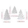 3pcs/set Christmas Tree Frame Metal Cutting Dies Scrapbooking Silvery Embossing Die Cut Stencil DIY Photo Album Card Making