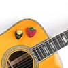 Heart-shaped ABS Guitar Pick Holder - Colorful Musical Instrument Pick Storage Accessory