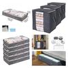 Transparent Bed Bottom Storage Box, Foldable Cotton Quilt Bag, Clothing Storage Bag, Household Wardrobe Clothes Storage Dustproof Sorting Bag