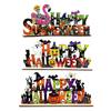 Fall Season Shelf Decor Happy Halloween Wooden Sign Ornaments with Pumpkin Ghost And Bat Elements for Decorative Party Props Tiered Tray Table Autumn