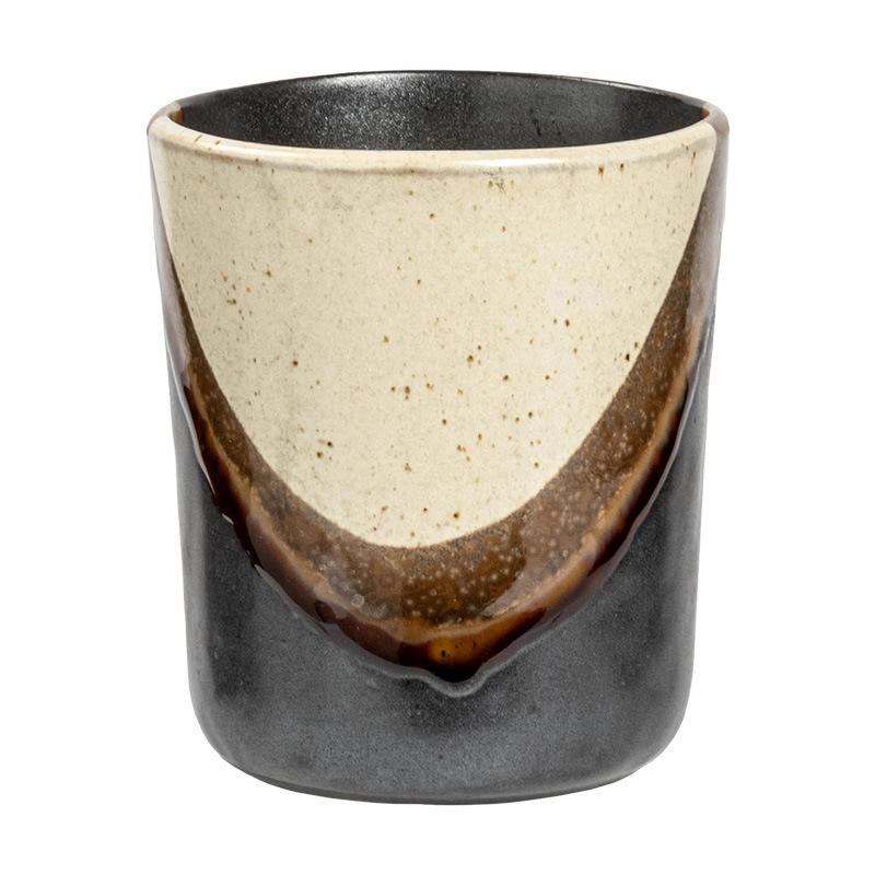 Cup Japanese Ceramic Cup Creative Contrasting Color No Handle Cup Household Water Cup Teacup Restaurant Holding Cup Atmosphere Wine Glass