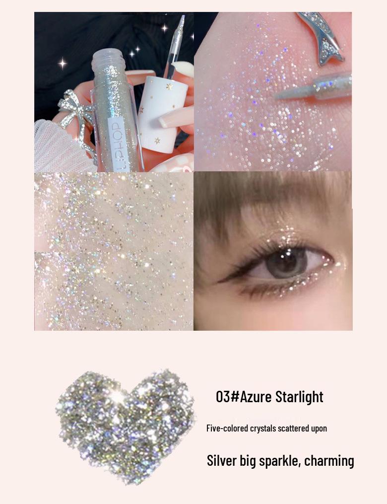 Galaxy Shimmer Lidschatten flüssig: Wasserfest, Perlmutt- & Glitzer-Finish