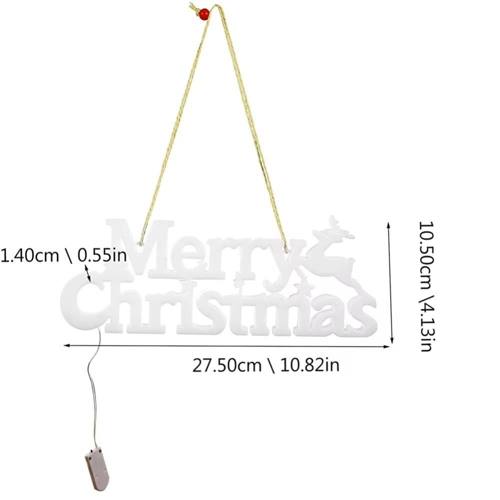 String Light 3D Hanging Light Merry Christmas Letter Christmas Garland Decoration Christmas Party