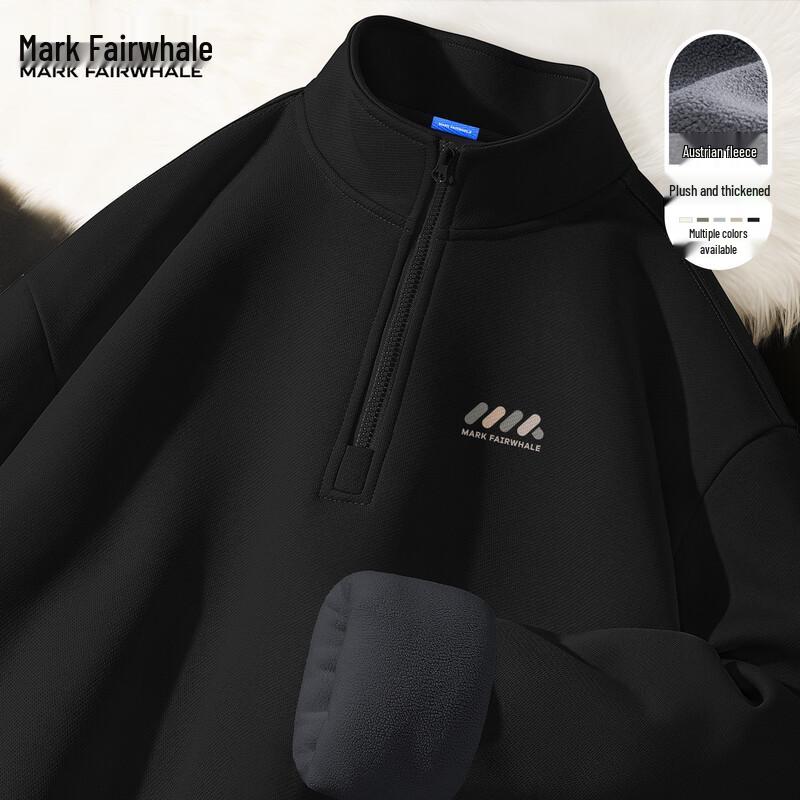Mark Fairwhale Herren Fleece Half-Zip Sweatshirt