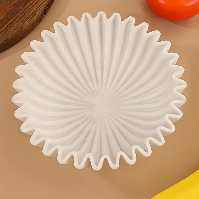 Lotus Leaf Resin Ruffle Bowl - Decorative Home Storage Box