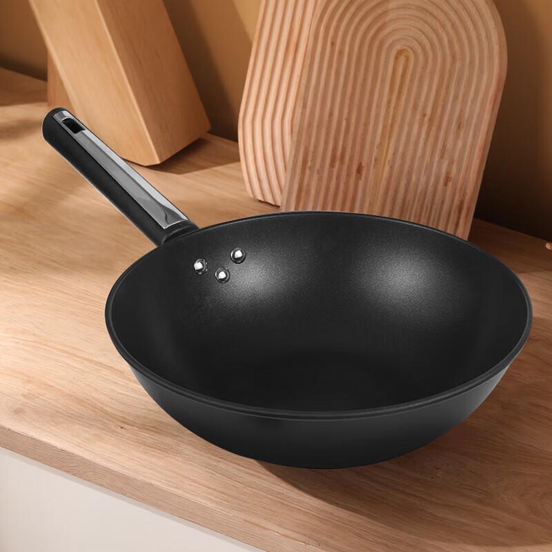 Kangbach 32cm Titan Antihaft-Wok mit sichtbarem Deckel