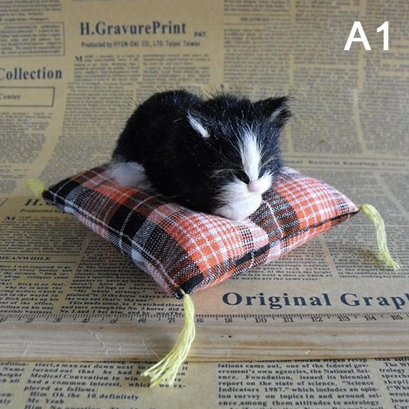 

Искусственные Мини Спящие Кошки На Тканевой Подкладке Плюшевая Имитация Лежащих Кошек Кукла Украшения Детские Подарки Украшение Дома