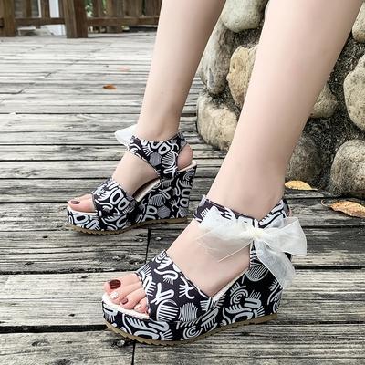 Heeled Sandals Summer  Women Elegant Woman Shoes Platform Wedge Designer Womens Luxury Heels Comfortable Women's Fashion Sandal