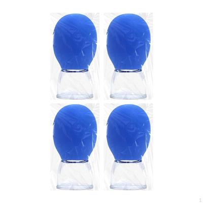 4 Stück Tassen-Massage-Gesichts- Schröpfset, 3 cm Durchmesser Kit mit starker Saugkraft