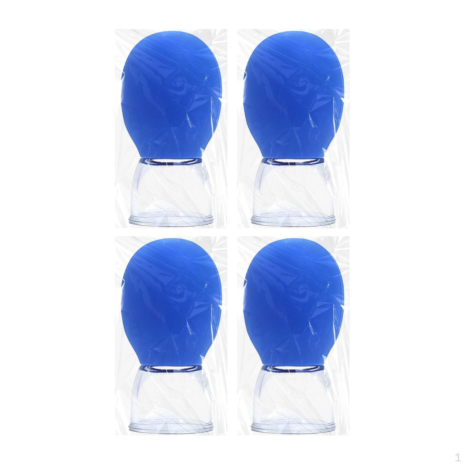 

4 Pieces Cup Massage Face Cupping Set,1.18 inch Diameter Kit with Strong Suction синій