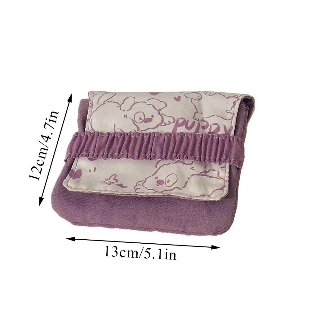 New Sanitary Pad Pouch Mini Folding Women Cute Bag for Gaskets Napkin Towel Storage Bags Pouch Case Sanitary Pad Organizer