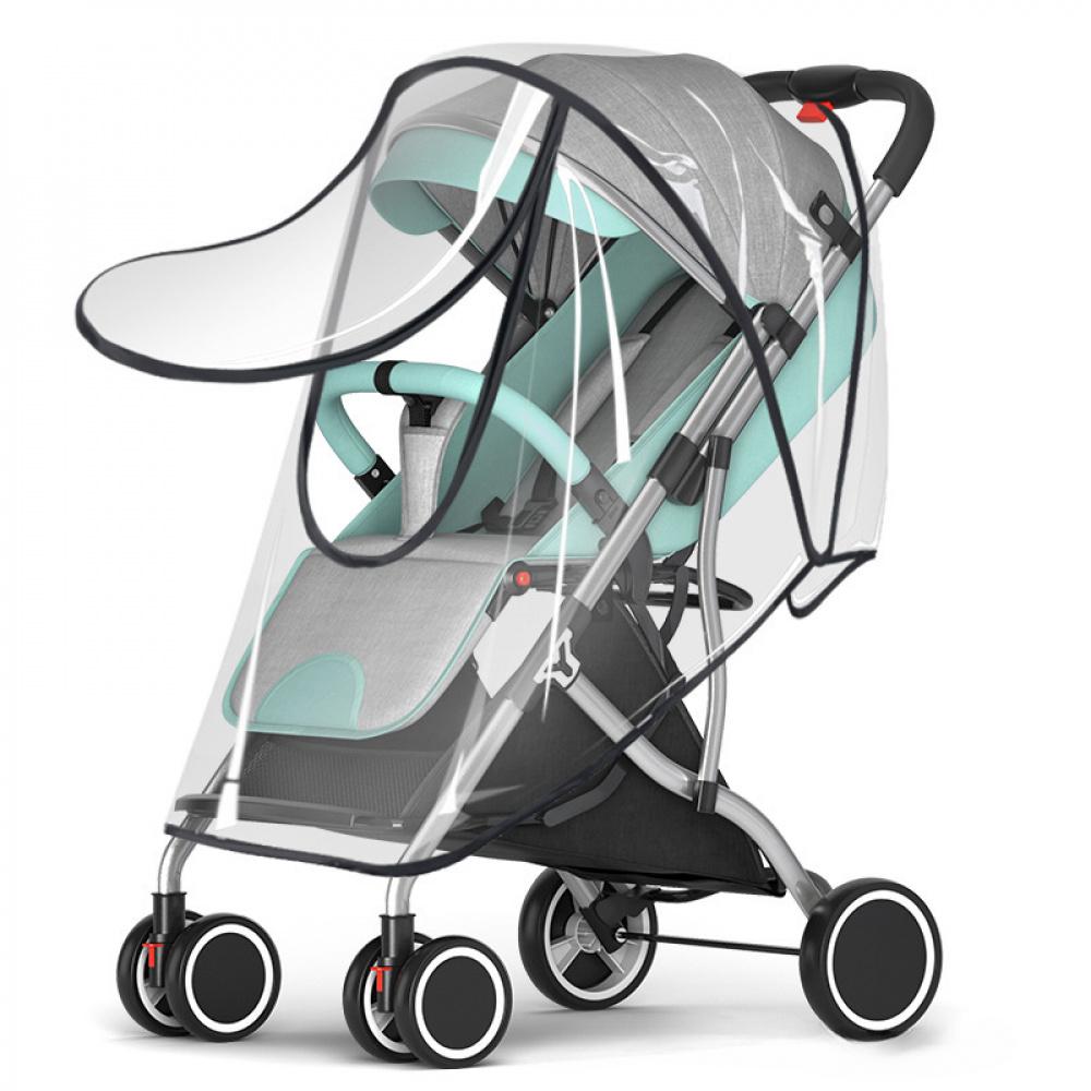 Universal Baby Stroller Rain Cover Children's Stroller Windshield Baby Stroller Umbrella Stroller Rain Cover Stroller Protective Cover Raincoat