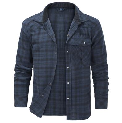 Jeansjacke mit Kragen für Herbst und Winter, Jeansjacke für Jugendliche, dünne Jeansjacke für Frühling und Herbst, Flanellhemd für Herren