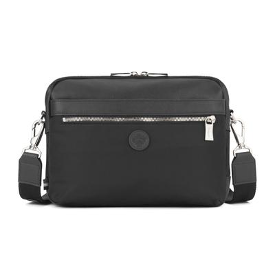 Skuldertaske 4L 560g 2-vejs Vandret Skulderrem Aftagelig Sort [Orobianco] [Ægte] Herre "SOLO TE" Nr.92952
