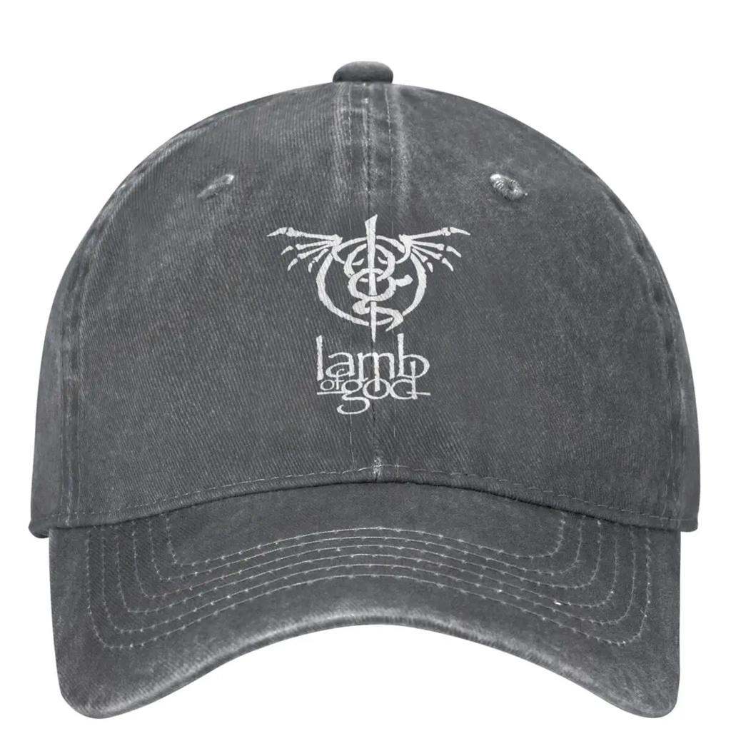 Lamb Of God Baseballkappe Heavy Mental Band Damen Herren Sonnenschutz Trucker Dad Hat Sommer Trendig Outdoor Sport Baseballkappen