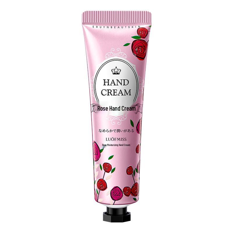 Luofan Meixi Dreamy Rose Hydrating Hand Cream with Cute Kitty Design