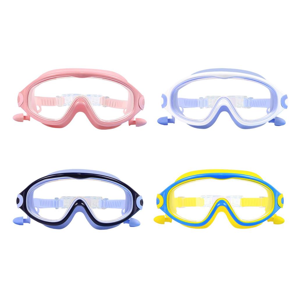 Swimming Goggles for Boys Girls Wide Vision Soft Silicone Swim Glasses