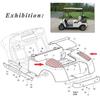 Golf Cart Accessories EZGO TXT Rear Body Trim Panels L&R For Shuttle Car Buggy Car OEM 75126-G01 75162-G02