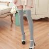 Women Lady Warm Cotton Thigh High Long Stockings Knit Over Knee Lace Socks