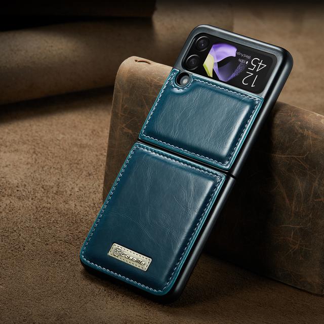 Anti -Shock Mobile Phone Protective Leather Case For Samsung Galaxy Z Flip4 Flip 3 Flip3 Zflip4 Flip 4 5g Matte Feeling Cases