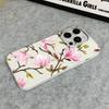 Pastel Color Magnolia Flowers Silicone Case For Iphone 15 11 17 14 Plus 12 16 13 Pro Max Gentle Tone Girls Cover