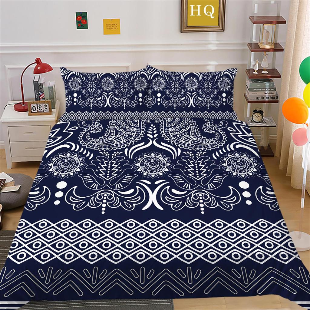 3D Digital Printed Bohemian Bedding Set, Bedroom Duvet and Pillowcase Bedding Set, AU/EU/US Full Size Home Decoration